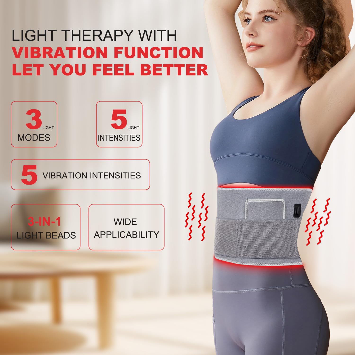 GLOHFAN belt back view showing ergonomic design for full coverage.