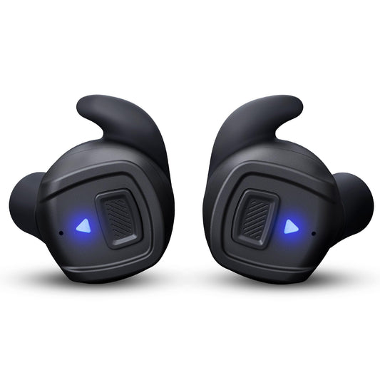 GLORYFIRE Bluetooth ear protection earbuds enable wireless range use and hearing protection.