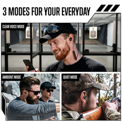 GLORYFIRE Ear protection in quiet mode for focused concentration.