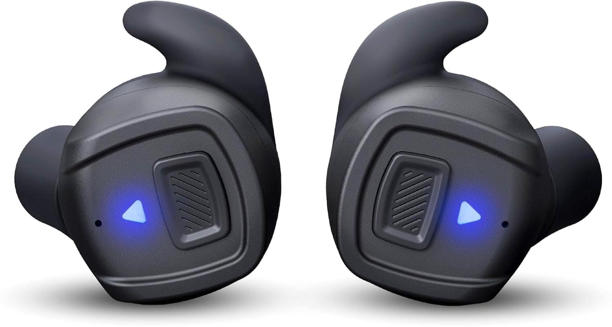 GLORYFIRE shooting ear protection earplugs with Bluetooth for wireless range sessions.