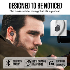 GLORYFIRE stylish, compact, portable ear protection for easy carry on the range.