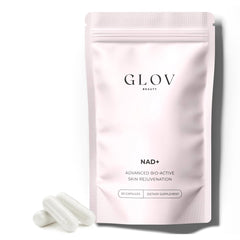 Glov Beauty NAD+ Plus bottle pour for easy daily use supporting healthy aging.