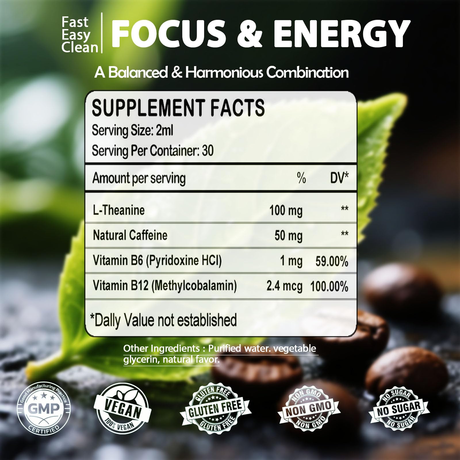GLOVVUUP vegan, sugar-free formula suitable for many lifestyles.