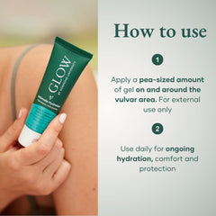 Glow Botanica Vaginal Moisturizer with aloe vera provides soothing external comfort.