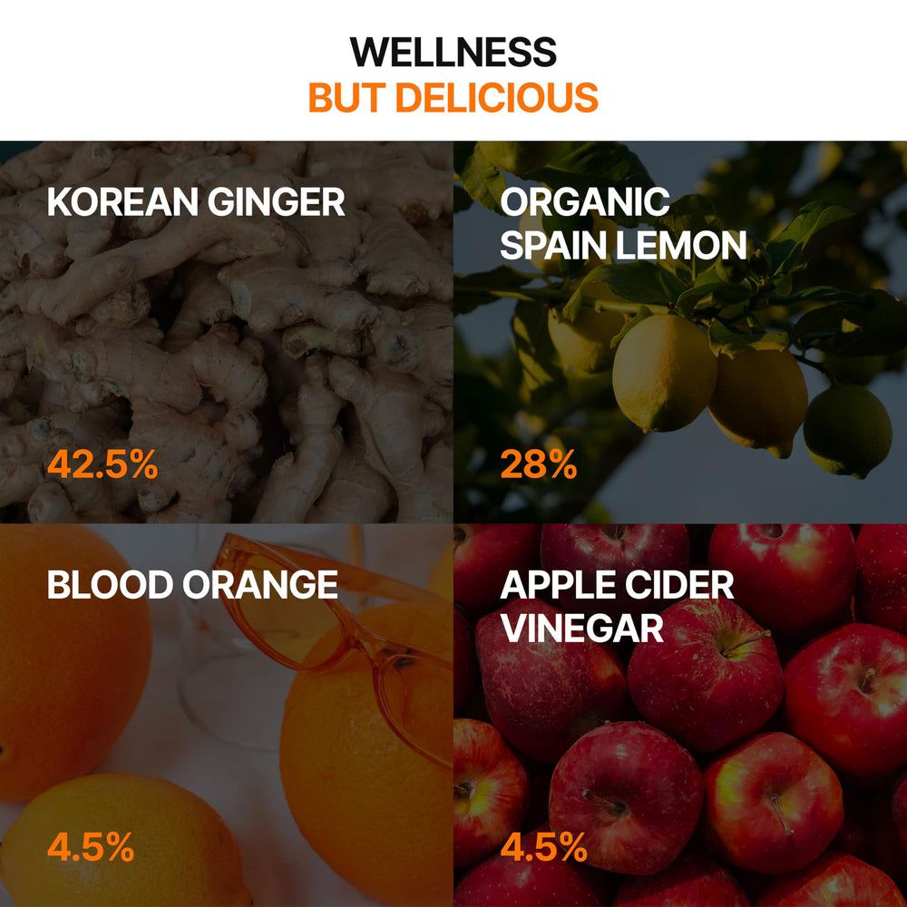 Glow Shine red grapefruit-acv-turmeric blend adds aroma and balanced flavor.