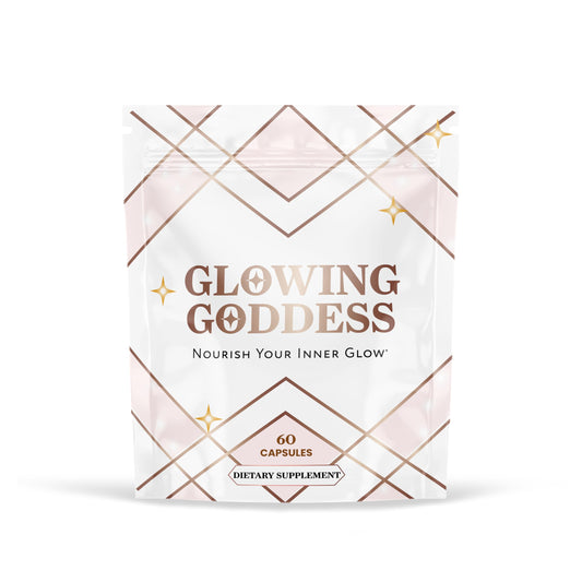 Glowing Goddess beef organ superfood packaging highlights premium ingredients for daily nourishment
