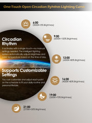 GLOWRIUM ambient mood light adds cozy ambience.