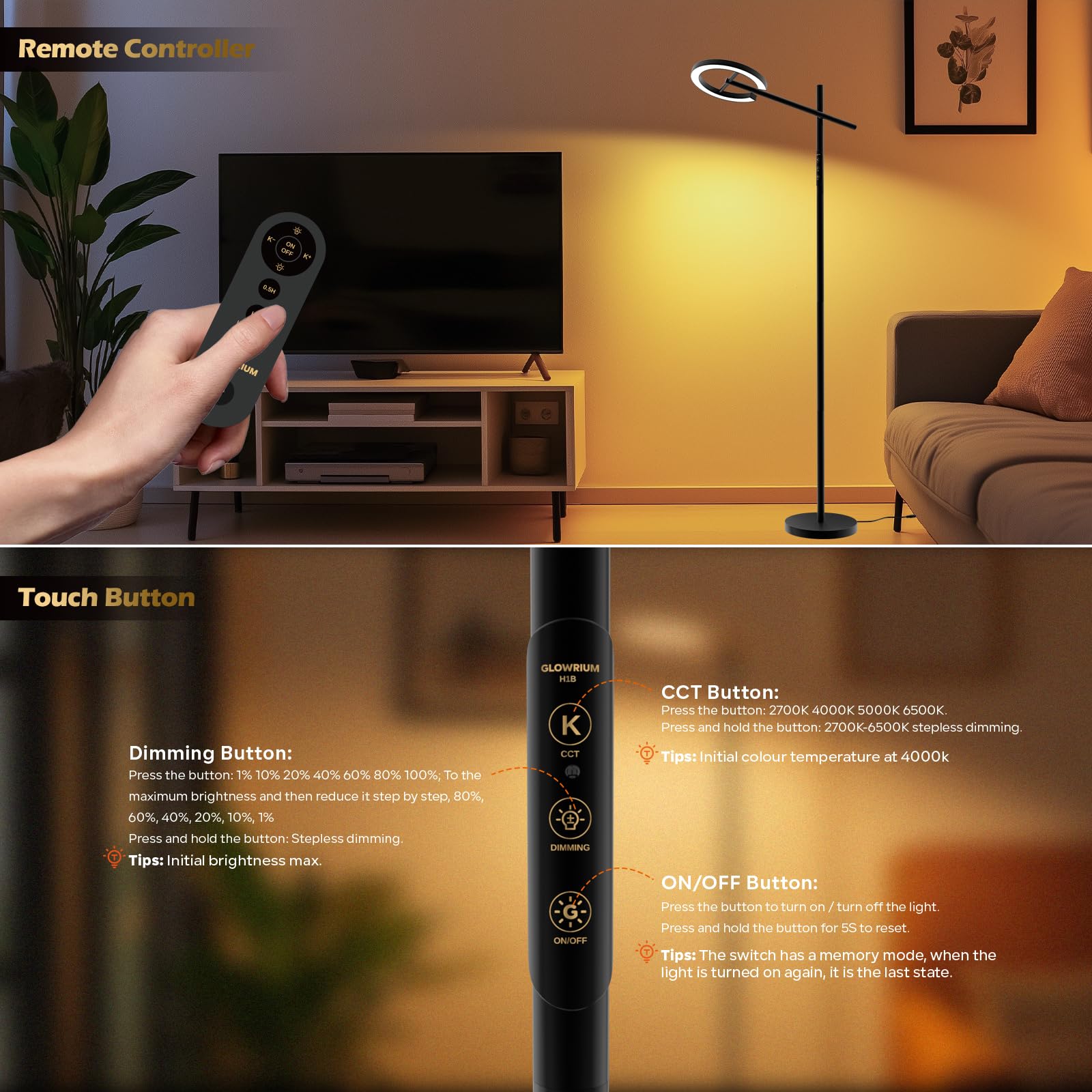 GLOWRIUM UV-free lamp offers gentle daylight without UV exposure
