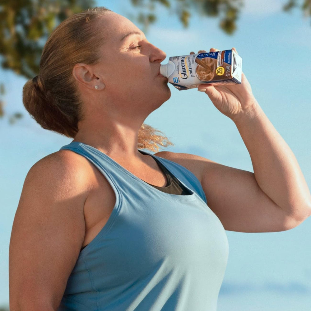 Glucerna Protein Smart chocolate snack-time shot emphasizes easy, diabetes-friendly snack