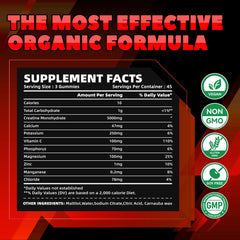 Serving spoon with three gummies demonstrates easy daily dose.