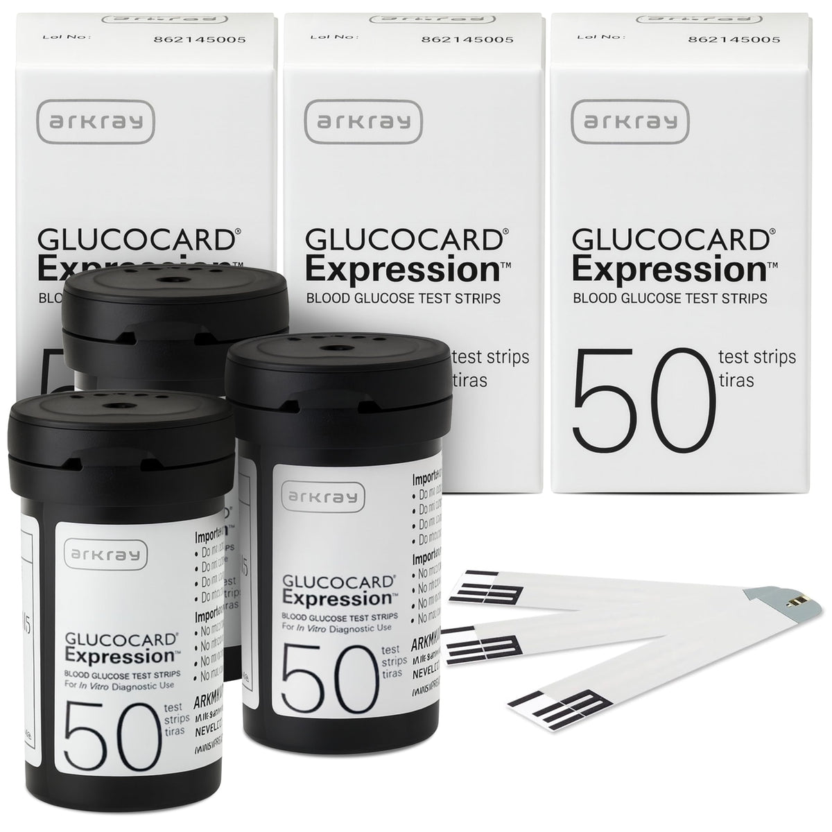 GLUCOCARD Expression test-strip 150-count box for quick home glucose checks