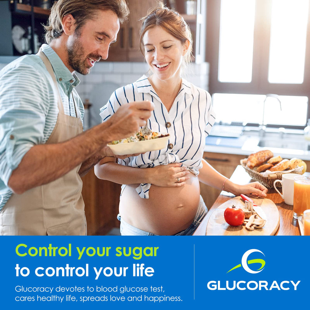 Home monitoring setup with Glucoracy testing and lancets