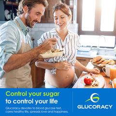 Home monitoring setup with Glucoracy testing and lancets
