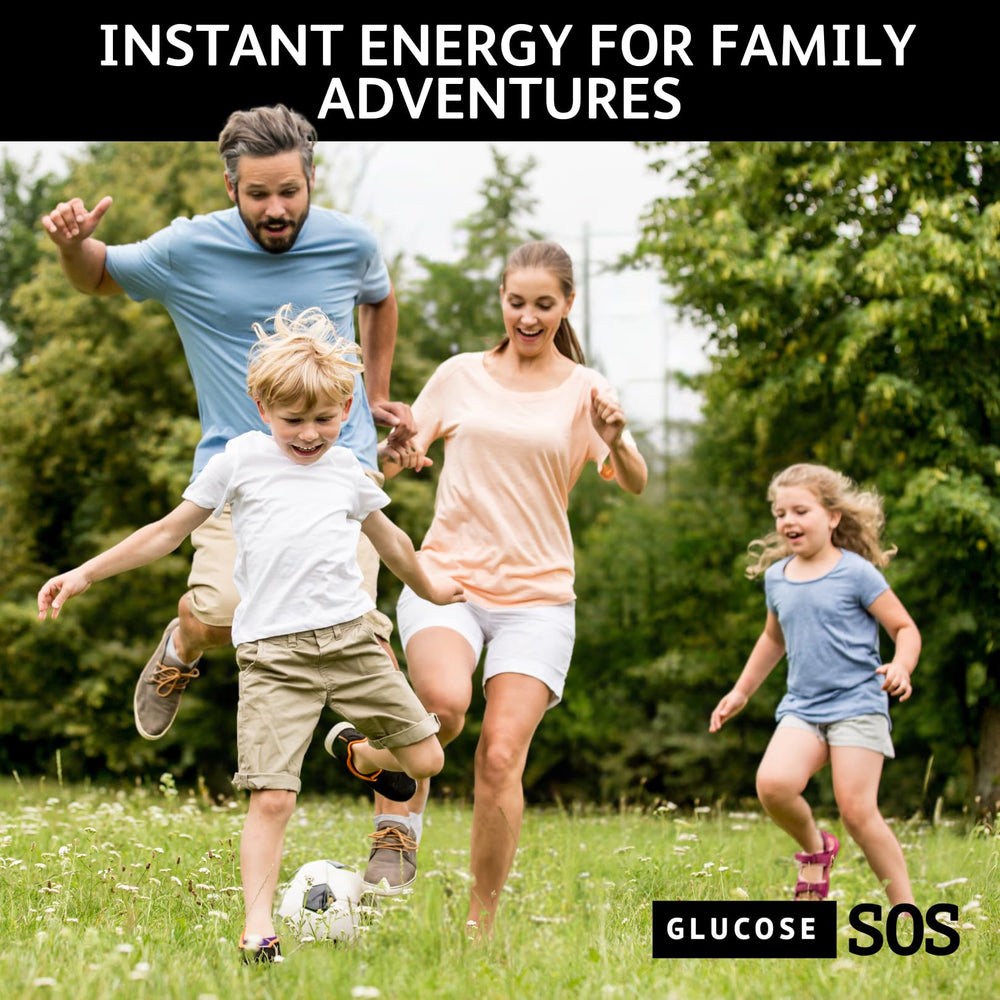 Glucose SOS Melts compact packaging fits busy, mobile lifestyles