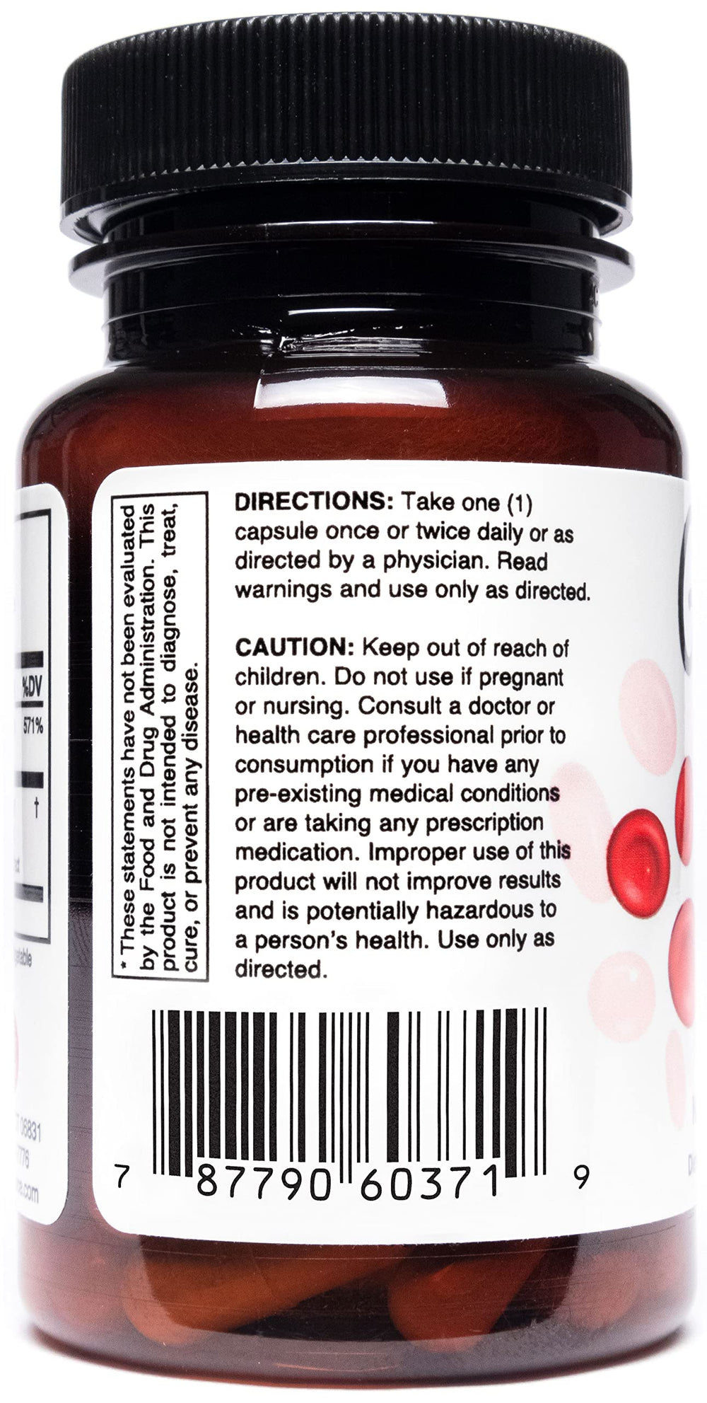 Close-up of Glucoven capsules, vegan and gluten-free daily supplement.