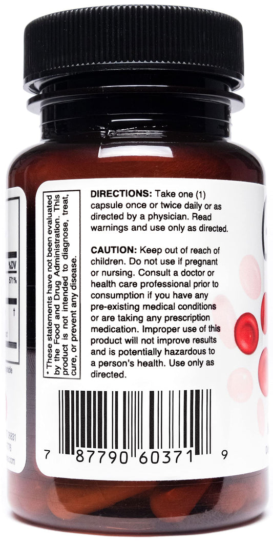 Close-up of Glucoven capsules, vegan and gluten-free daily supplement.