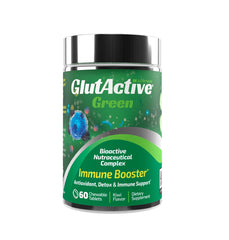 GlutActive Green 950mg bottle front view highlighting immune support formula.