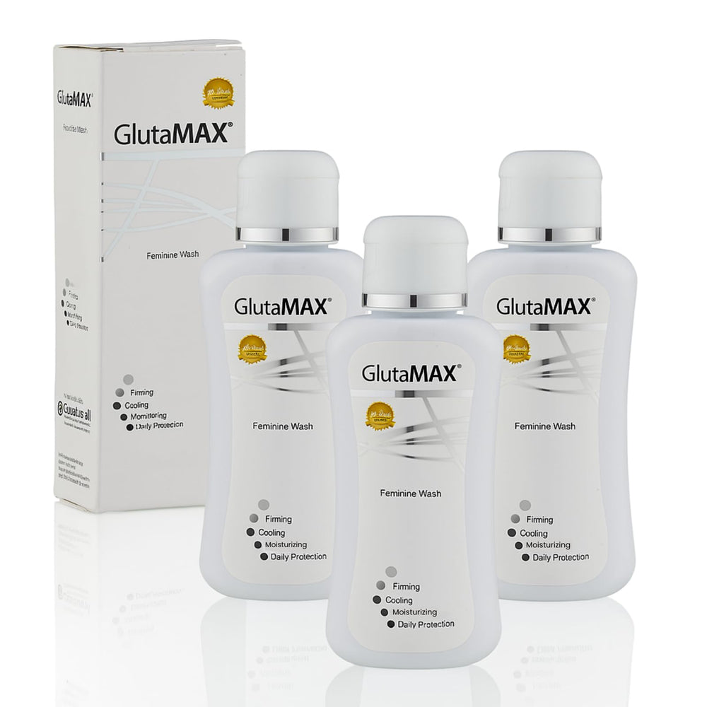 GlutaMAX Tone and Firm feminine wash bottle front for daily hygiene and freshness.