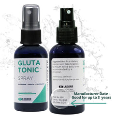 GlutaTonic Legere close-up of tangy-tasting liquid for dosing.