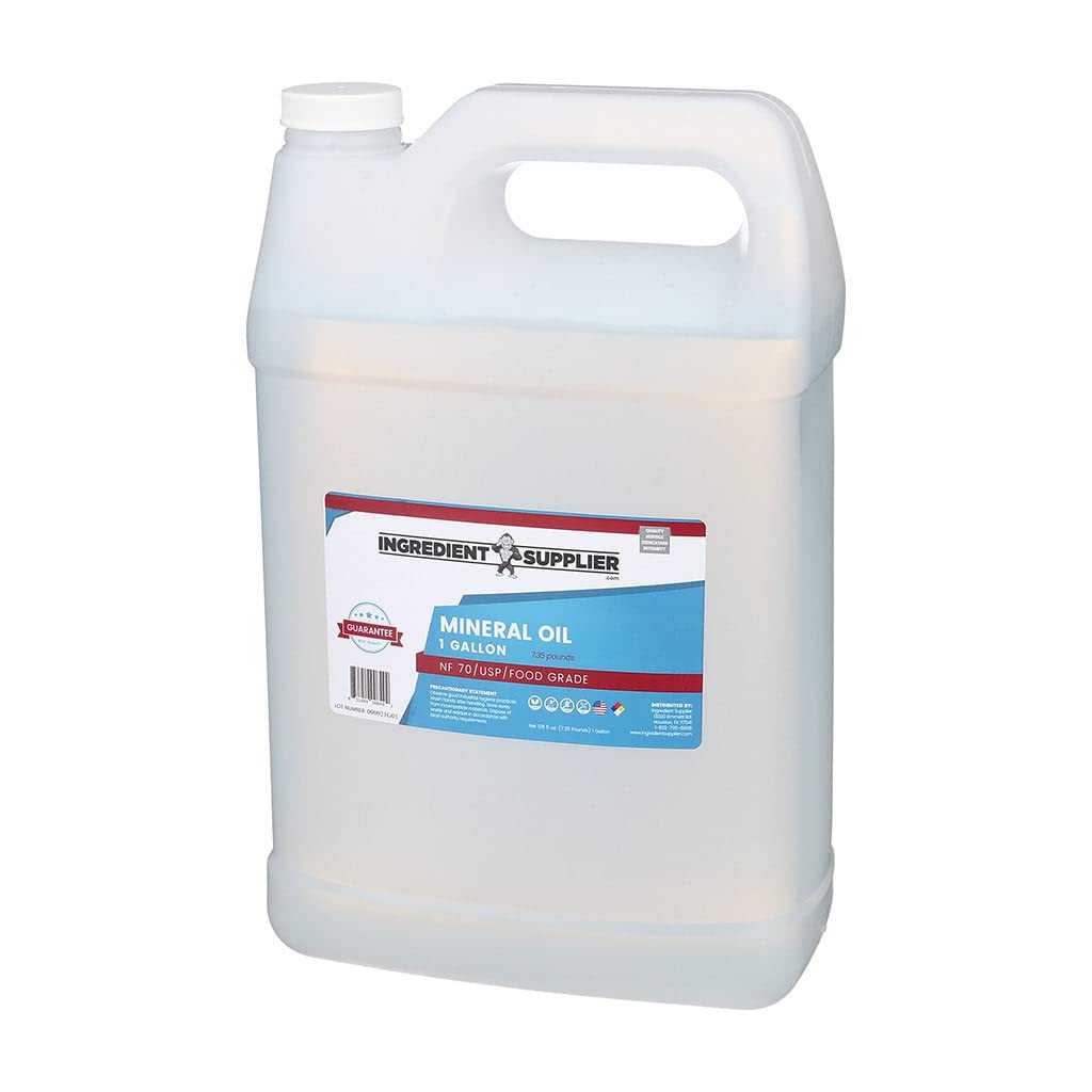 Glycerin Supplier Mineral Oil 1 gal bottle for versatile cosmetic, kitchen, and DIY uses.