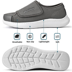 Gmedonm wide-width shoes support swollen feet for comfortable daily walking.