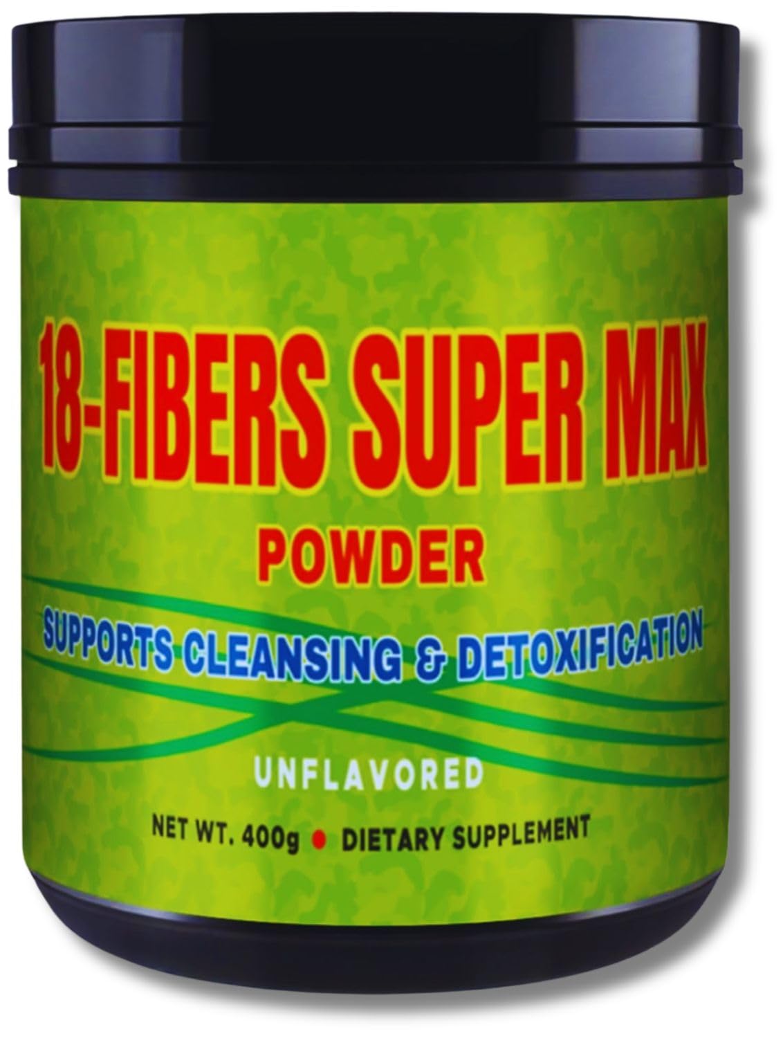 G.M.J Fibra 18 Super MAX powder bottle ready for daily digestive support