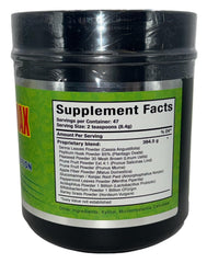 G.M.J FIBRA 18 powder mixed into water for daily wellness.