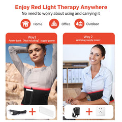 GMOWNW belt worn around neck and shoulders for targeted relaxation