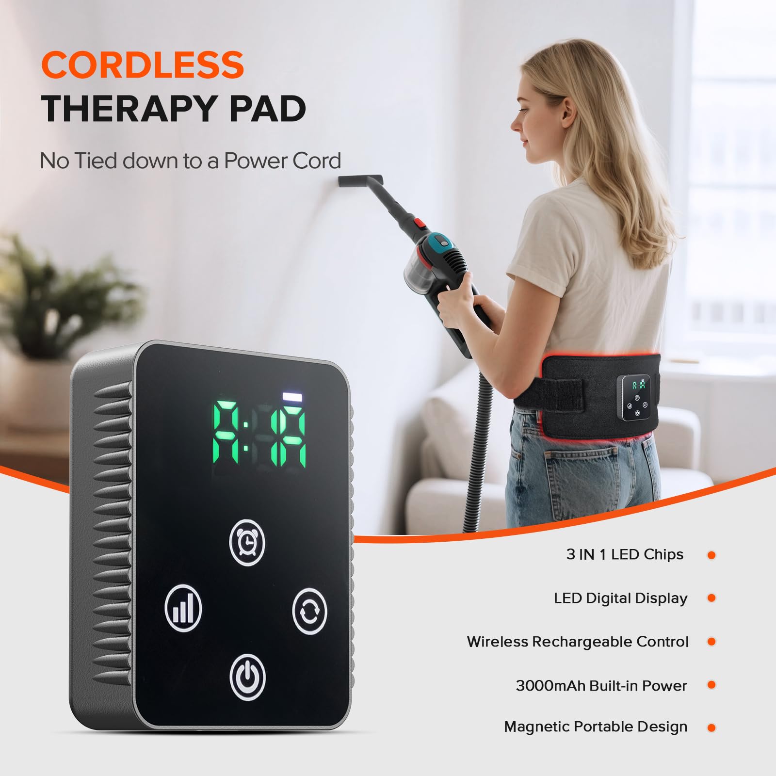 GMOWNW magnetic battery controller with five points for secure attachment