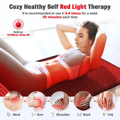 GMOWNW 660nm red light enables visible therapy glow and improved circulation.