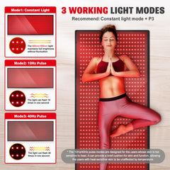 GMOWNW 850nm near-infrared beam targets deeper tissues for comfort.