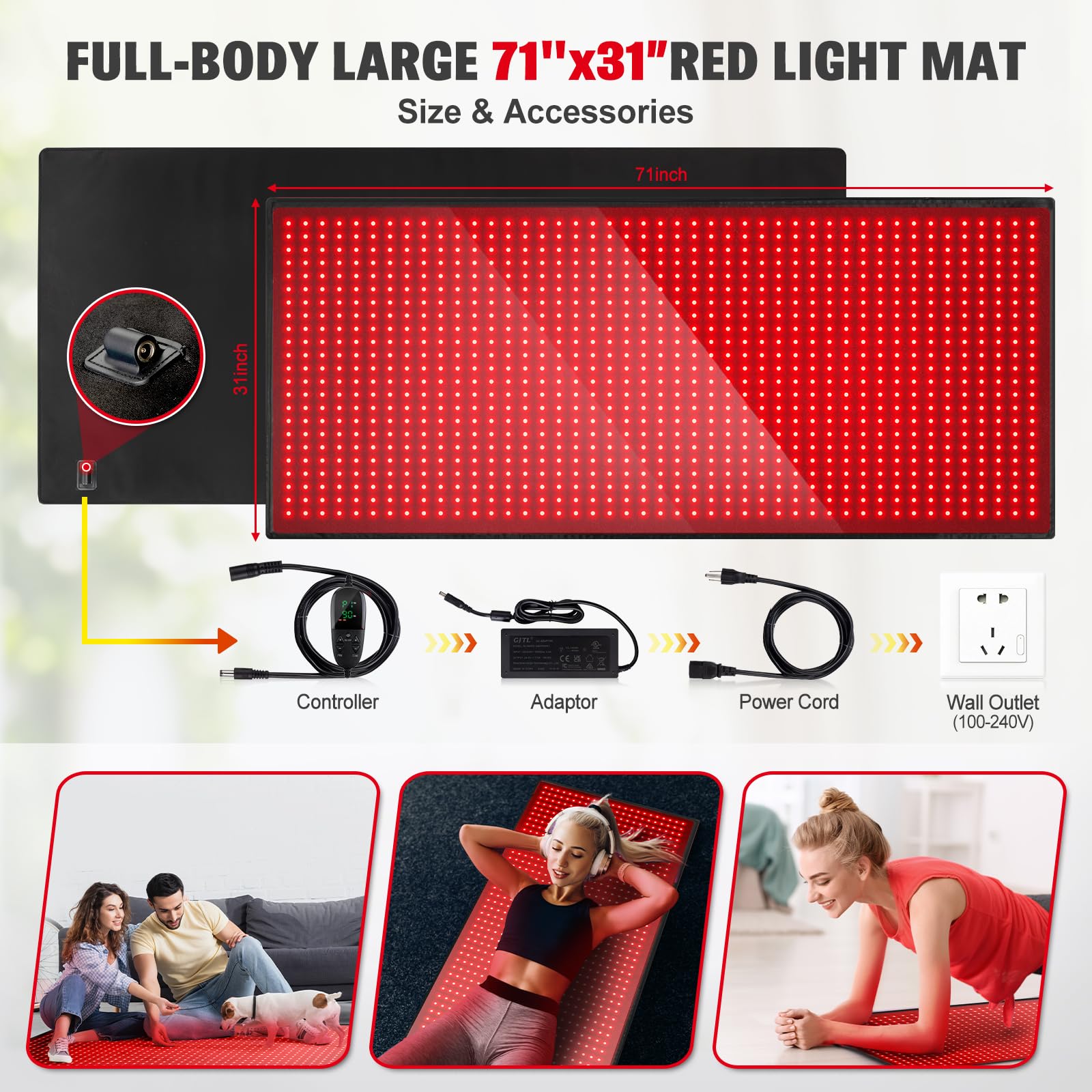 GMOWNW easy setup for convenient, at-home rest and recovery sessions.