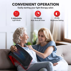 GMOWNW red light therapy pad suitable for animal use in calm home setting