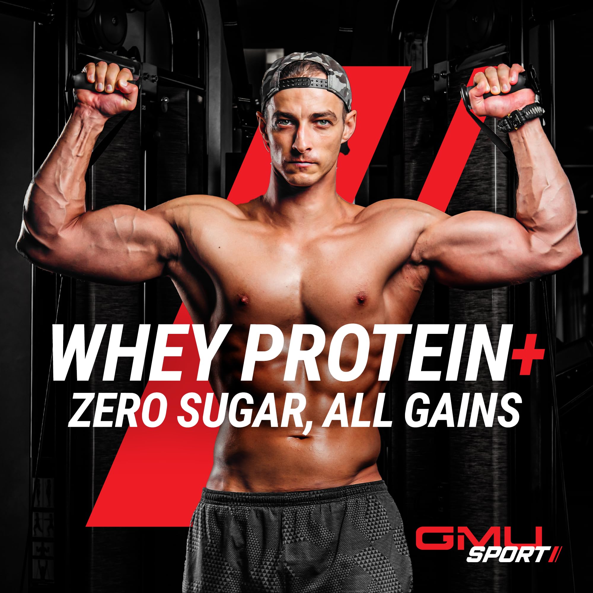 GMU SPORT Double Chocolate shake highlights rich flavor and smooth mixability.