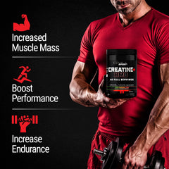GMU SPORT Creatine 2.0 easy mix with water for workouts.