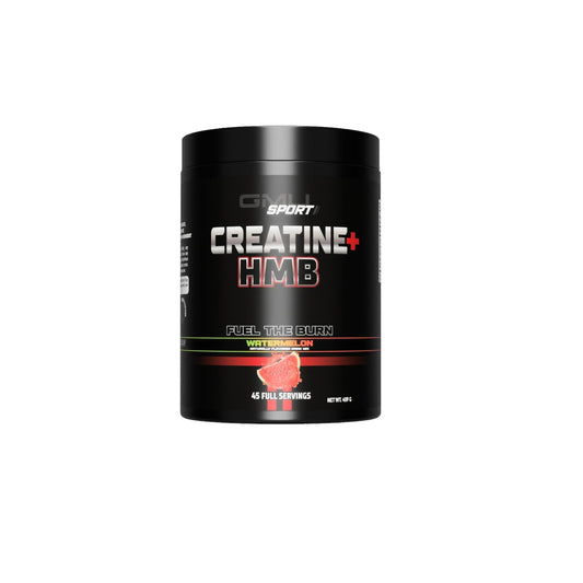 GMU SPORT Creatine 2.0 watermelon bottle showcases premium strength support.