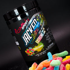 GMU SPORT Jacked Juice label close-up highlighting key ingredients