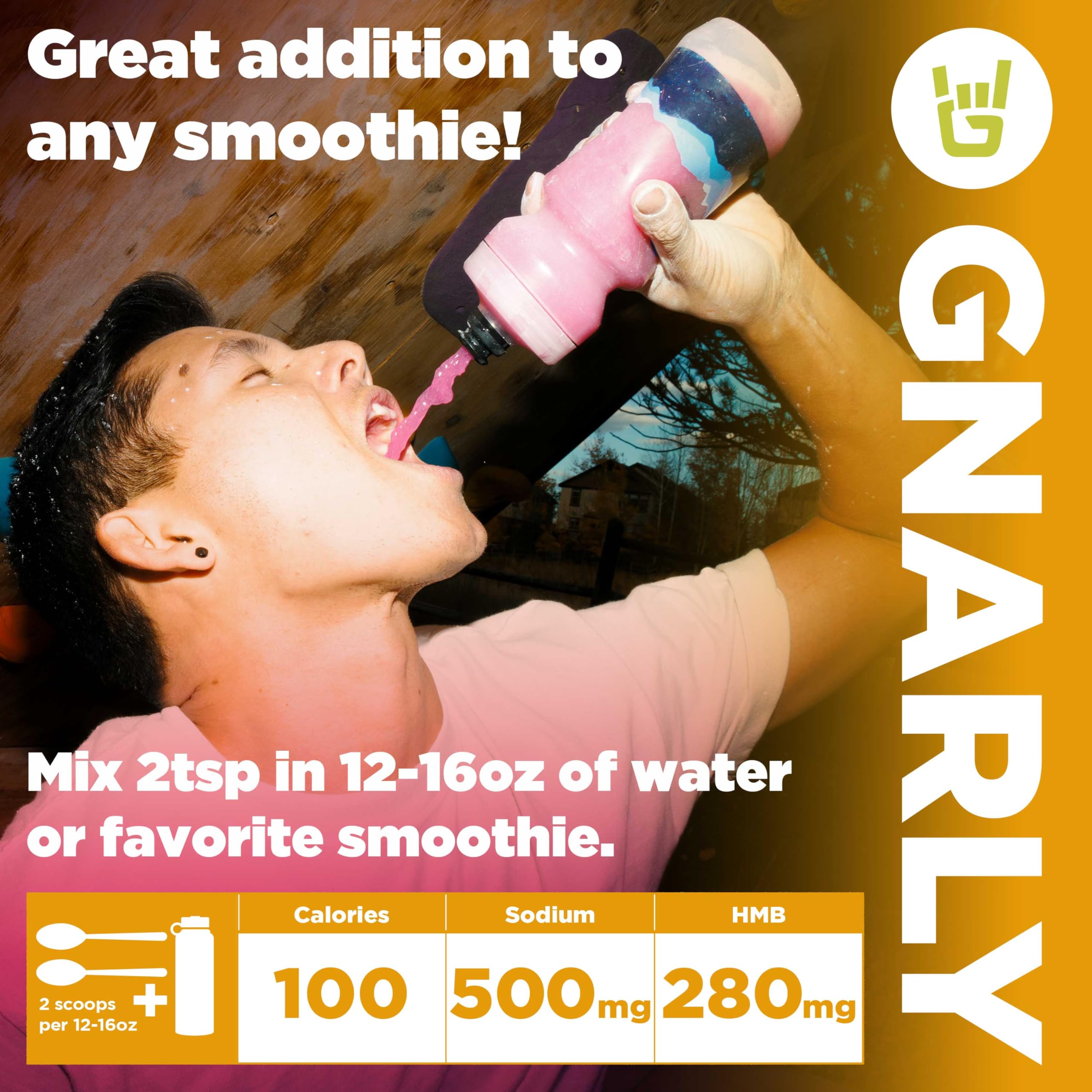 Athlete preparing Fuel2O hydration before a workout