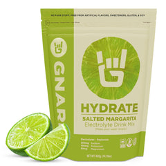 Gnarly Hydrate Salted Margarita bottle for convenient workout hydration during training