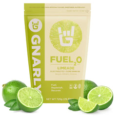 Gnarly Fuel2O Limeade bottle ready for quick hydration during workouts