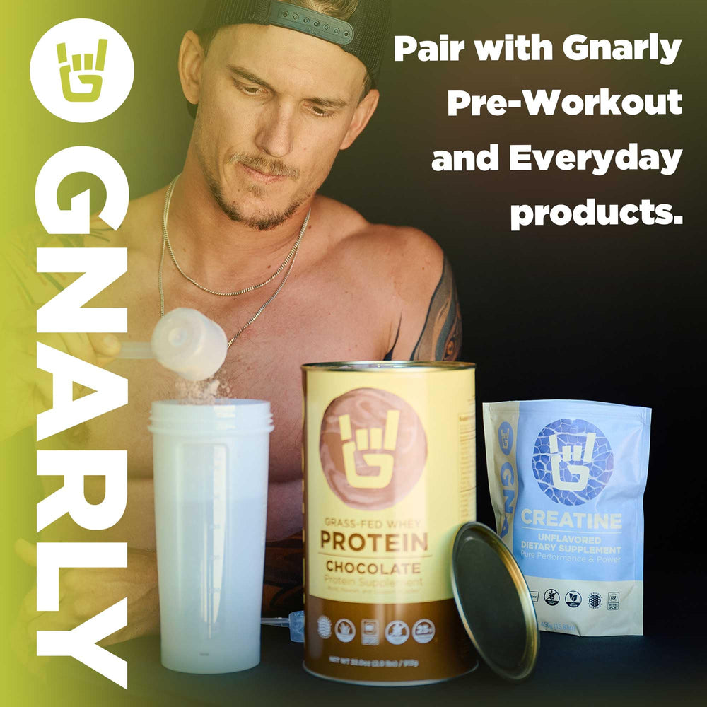 Gnarly Fuel2O Limeade packaging and nutrition label close-up