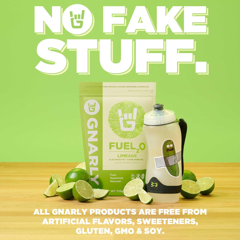 Gnarly Fuel2O Limeade recovery after workout with electrolytes