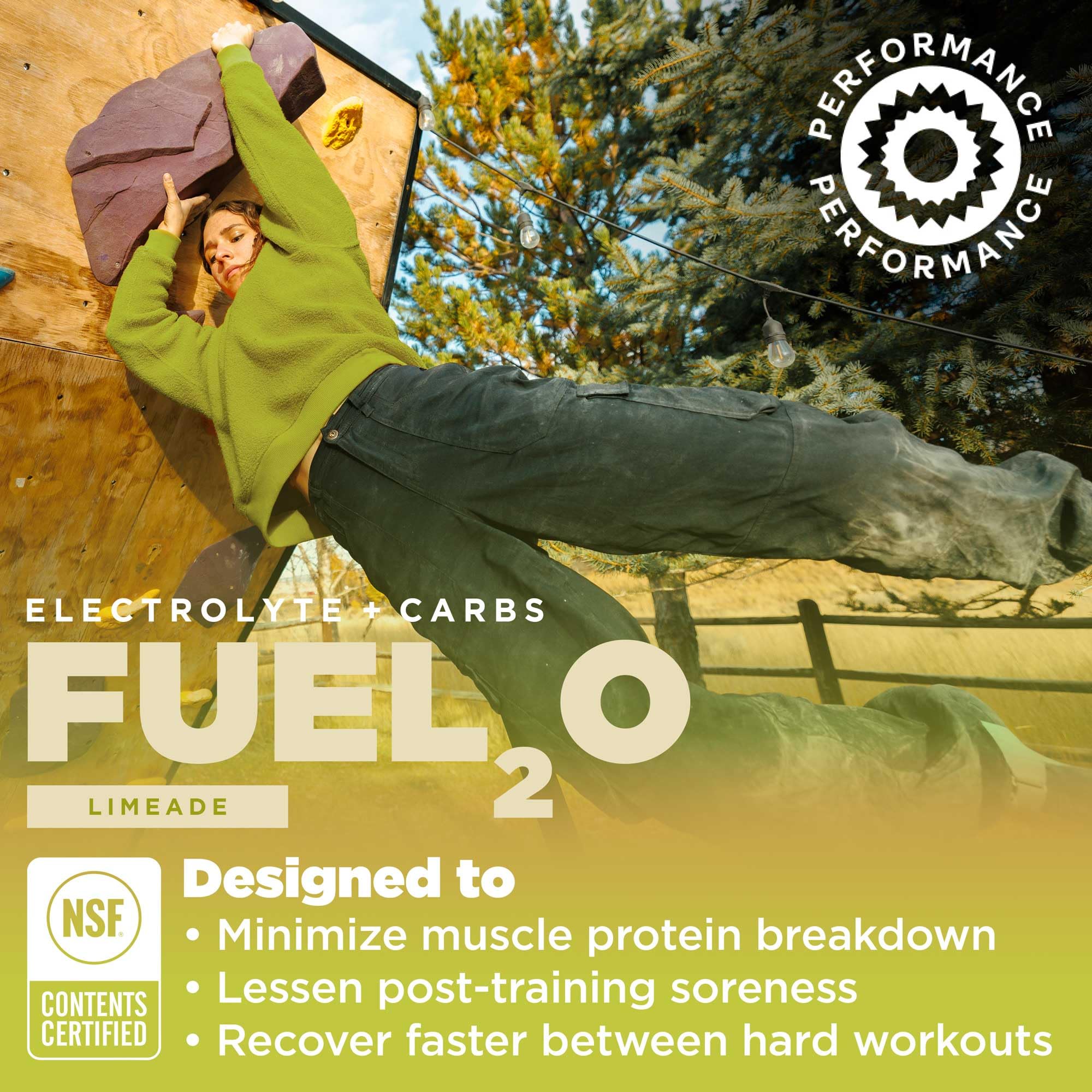 Gnarly Fuel2O Limeade measured with scoop for fueling sessions