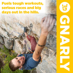 Gnarly Hydrate Lemonade in a glass with ice ready after training.