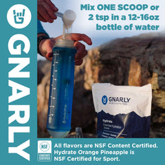 Outdoor athlete using Gnarly Hydrate Pina Colada during training.