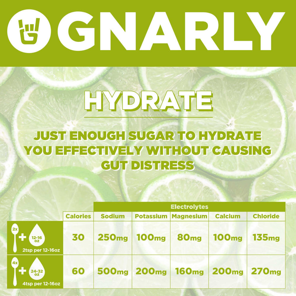 Athlete mixes Gnarly Hydrate Salted Margarita during training session