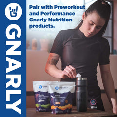 Gnarly packaging emphasizes sustainability and environmental responsibility.