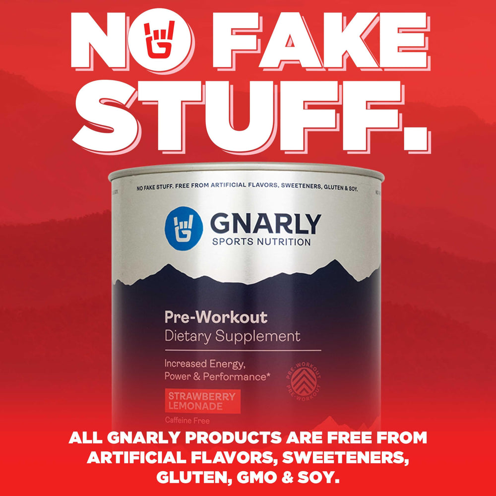 Gnarly gym setting photo illustrating instant mixability into water or a shake.