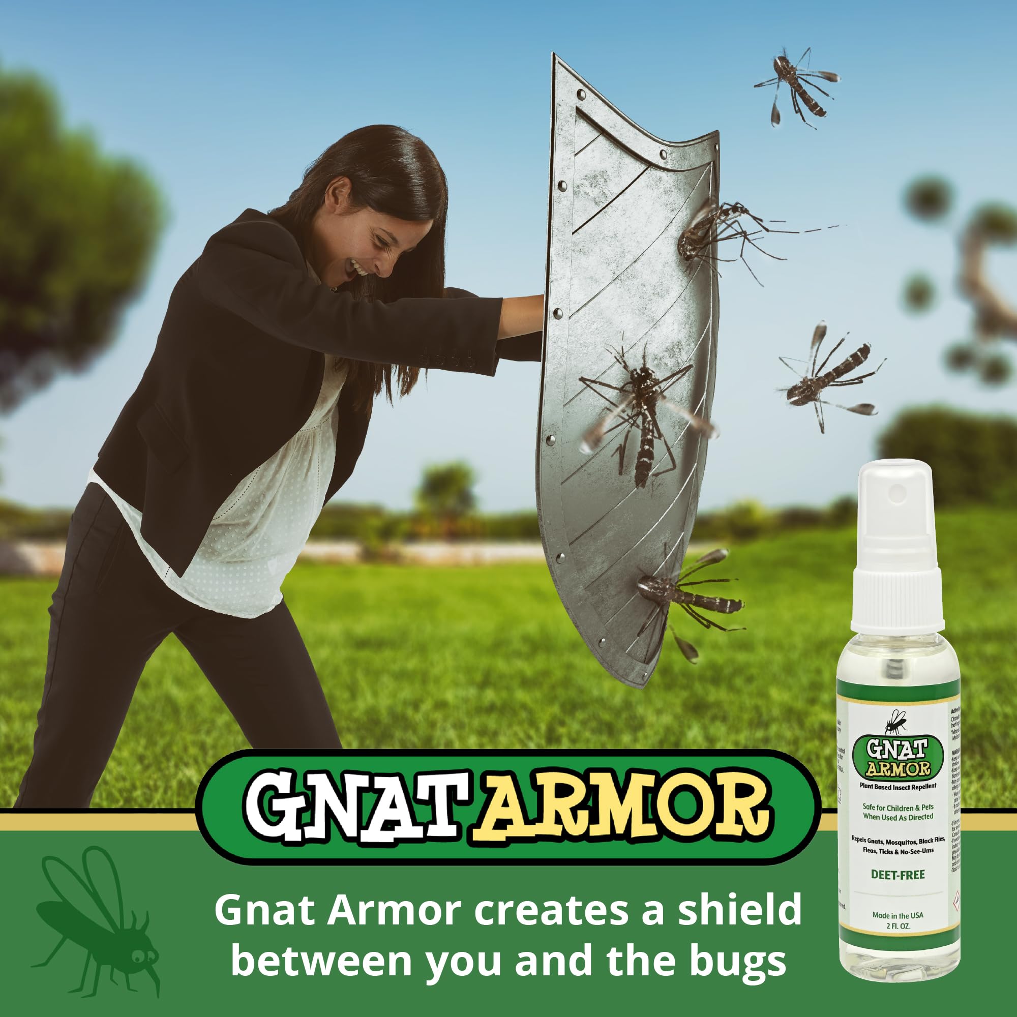 Gnat Armor eco-conscious packaging aligns with sustainable outdoor gear.