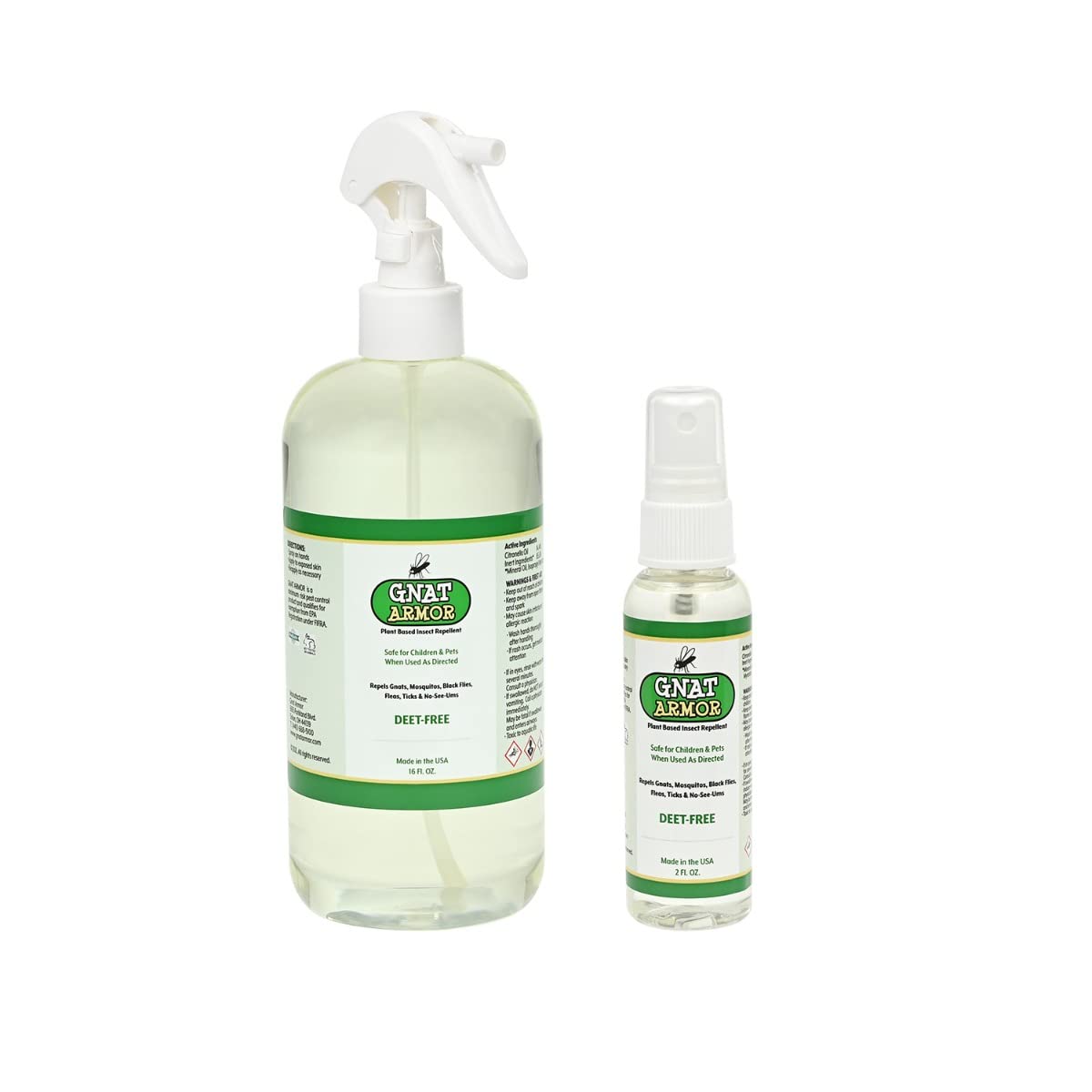 Gnat Armor kids bug spray 2oz bottle for outdoor protection.